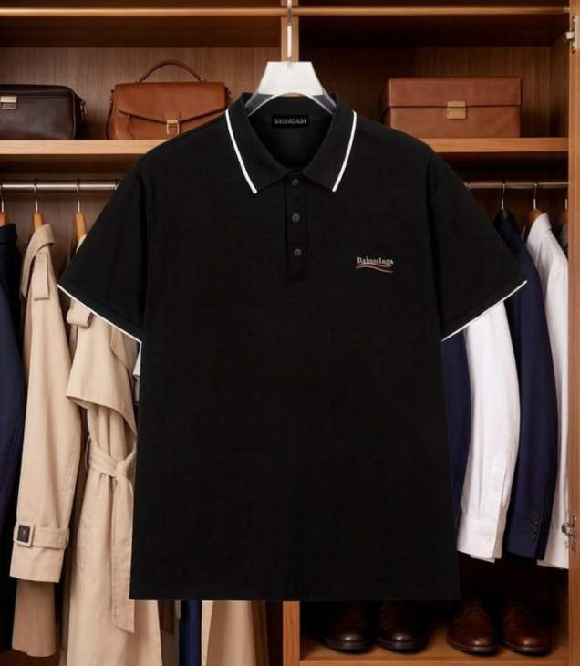 Picture of Balenciaga Polo Shirts Short _SKUBalenciagaM-3XLhgntx8829497